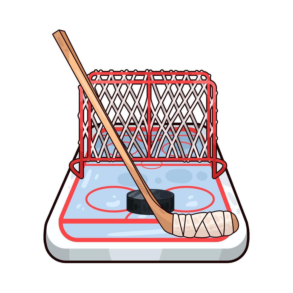Illustration of hockey vector