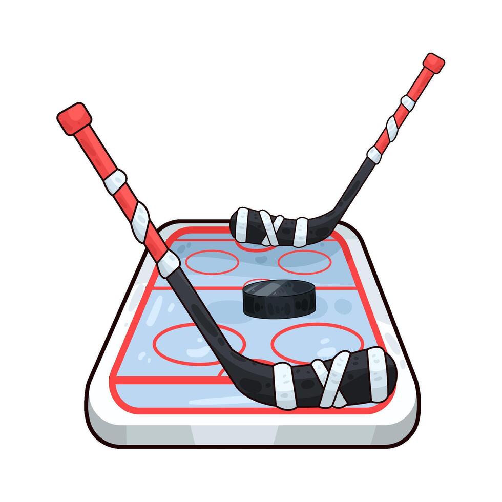 Illustration of hockey vector