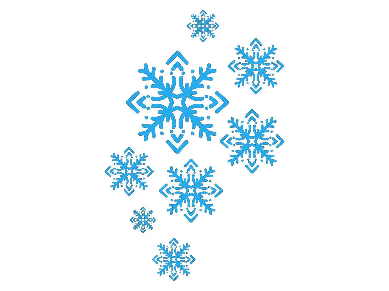 Snowflake Clip Art Christmas Illustration vector