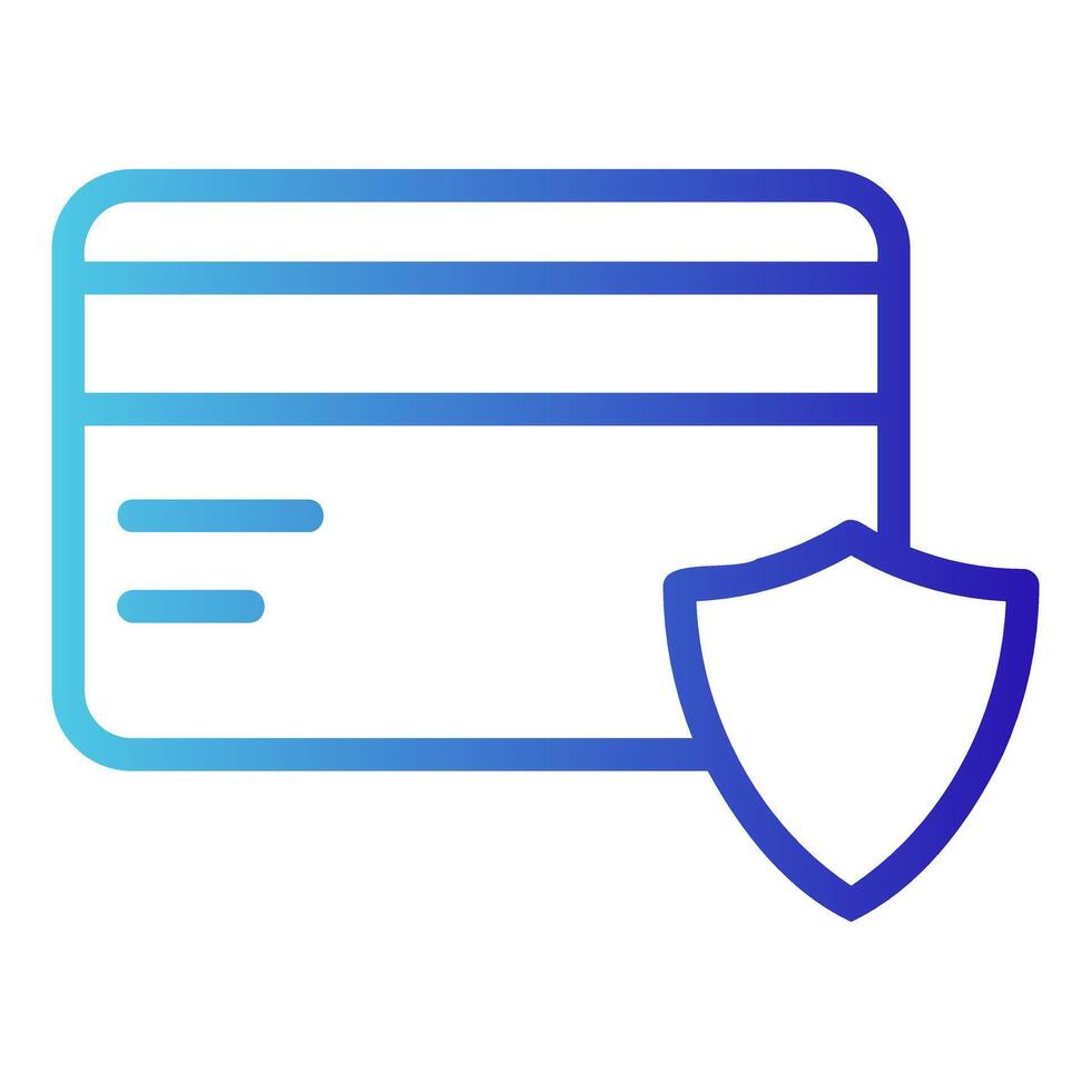 Secure Credit Card vector