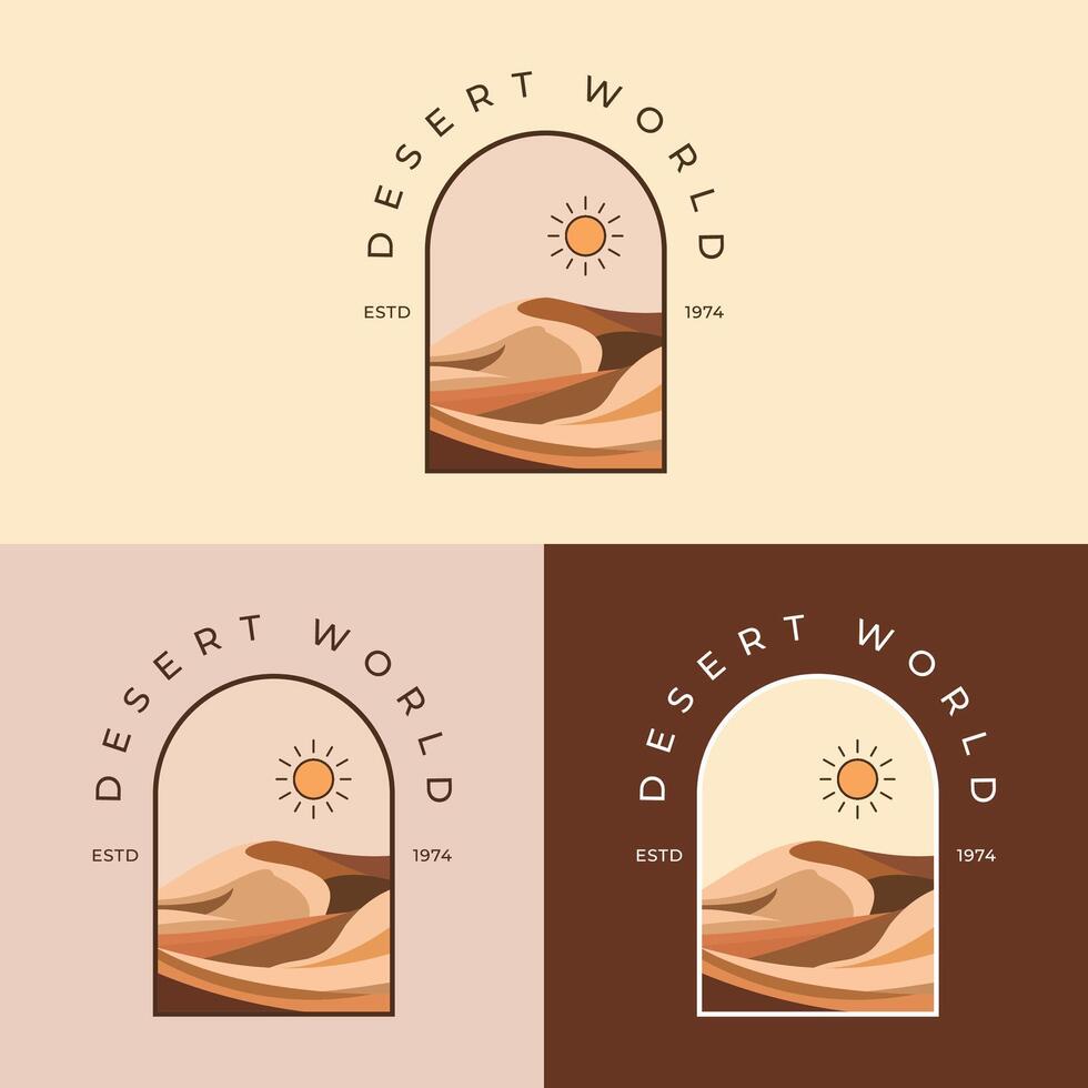 Desert World Company Logo vector