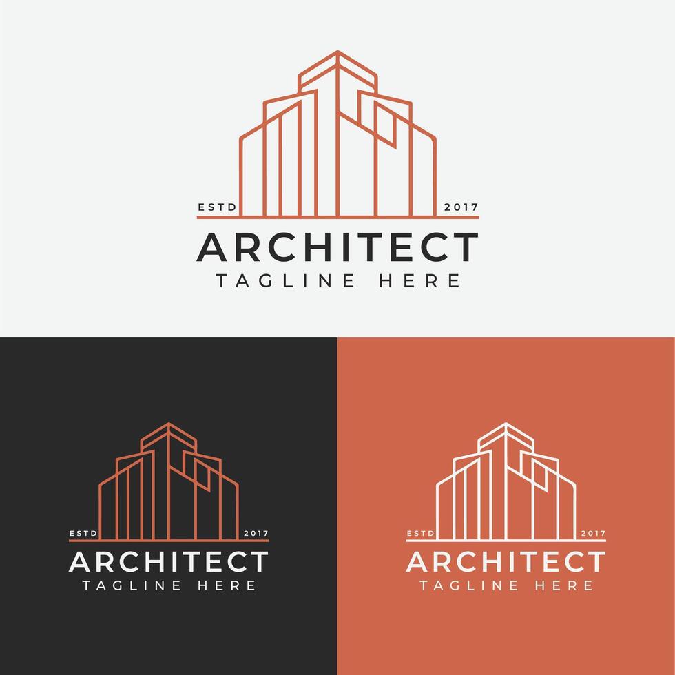Architect Company Logo Design vector