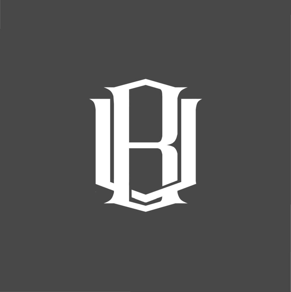 Monogram logo a combination of the letters b and v or the letters v and b vector