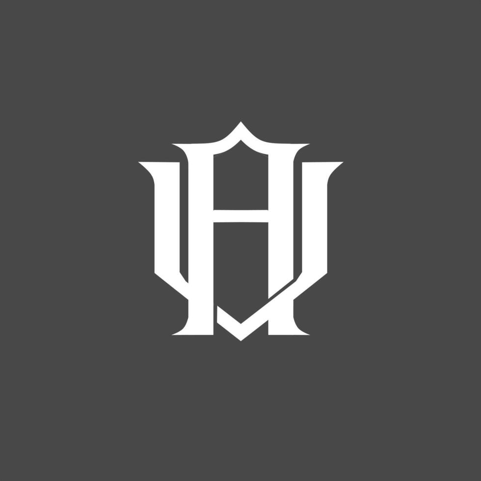 Monogram logo, a combination of the letters a and v or the letters v and a vector