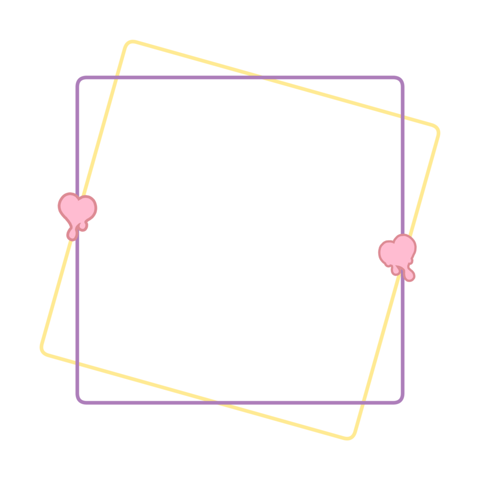 Cute blob text box illustration png