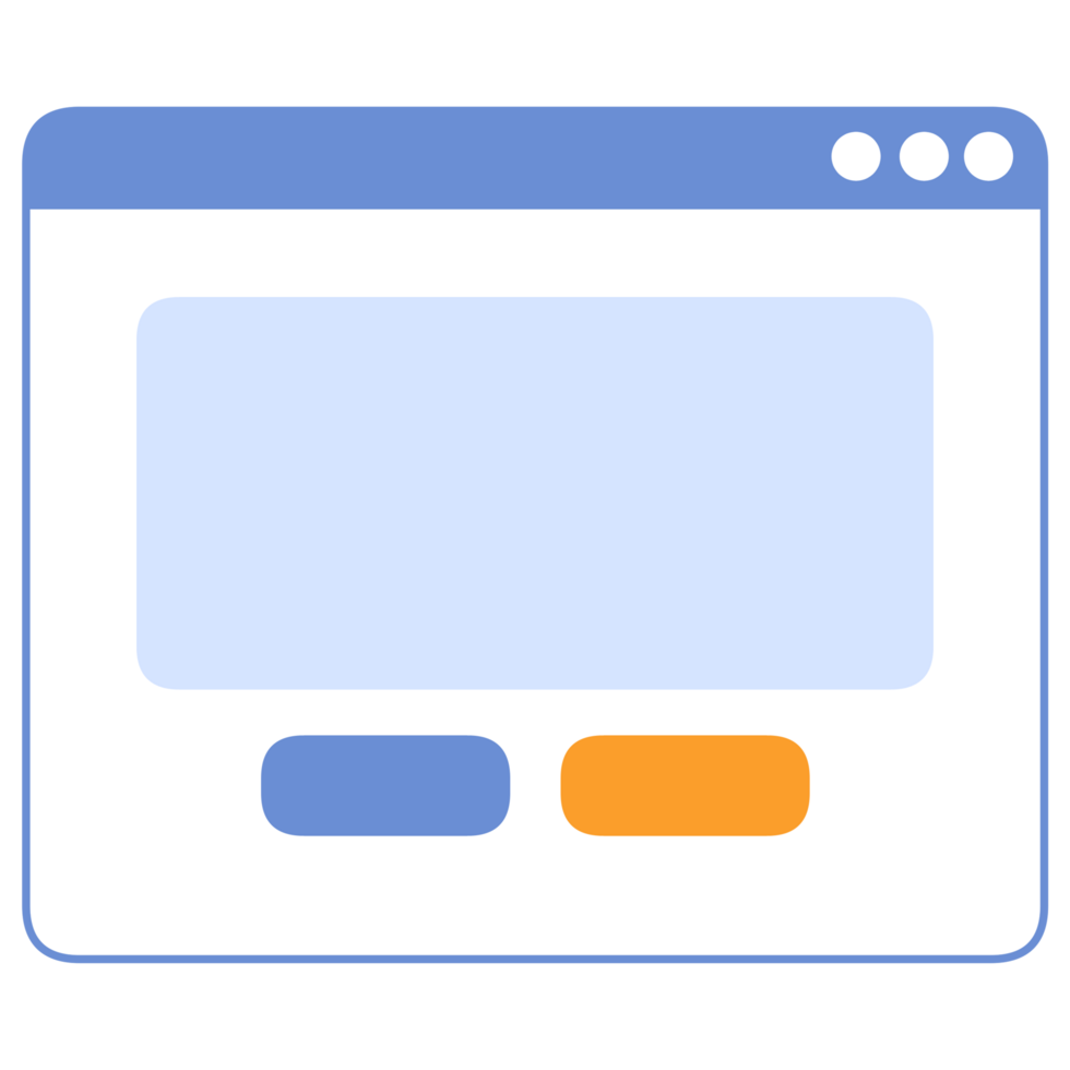 Cute UI illustration png