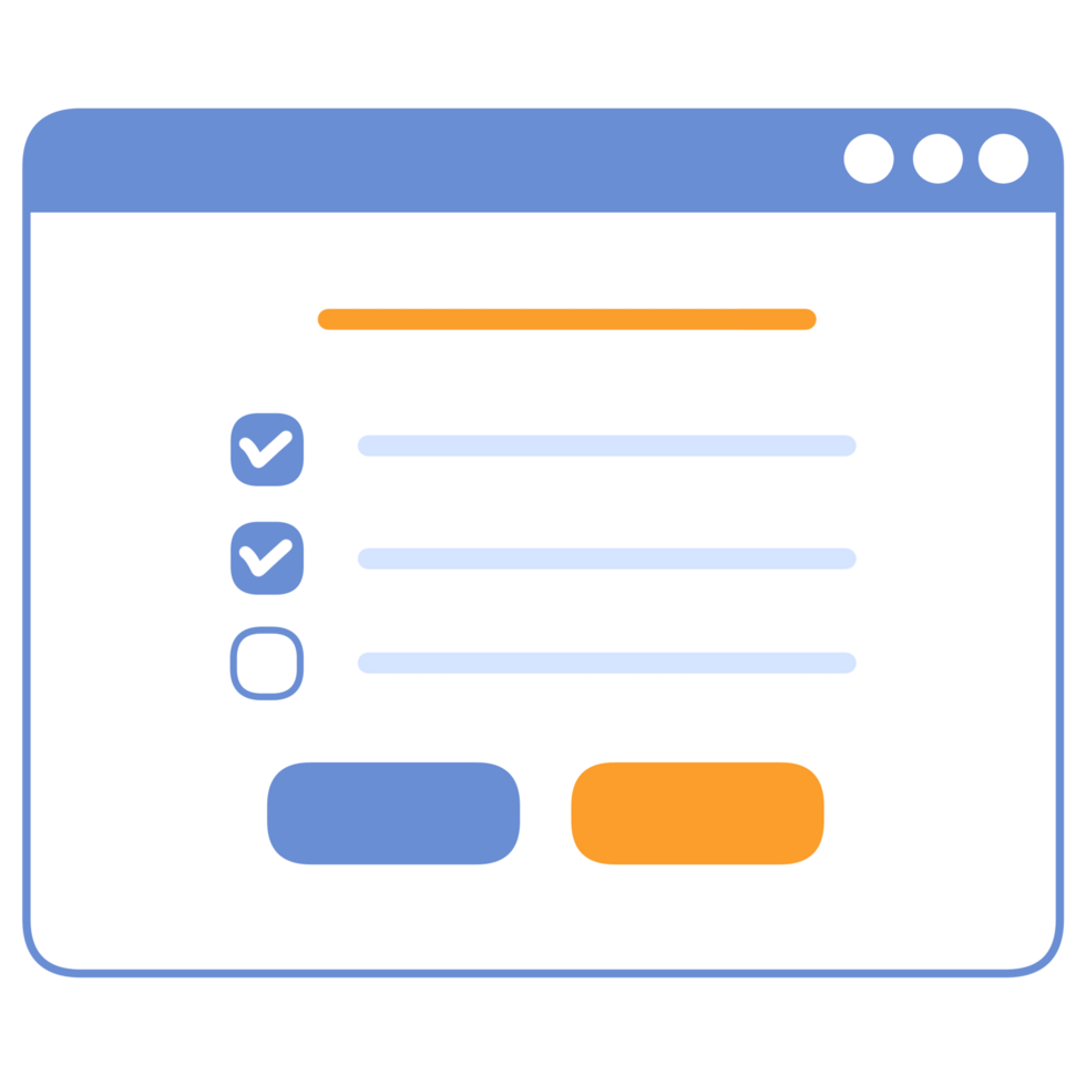 Cute UI illustration png