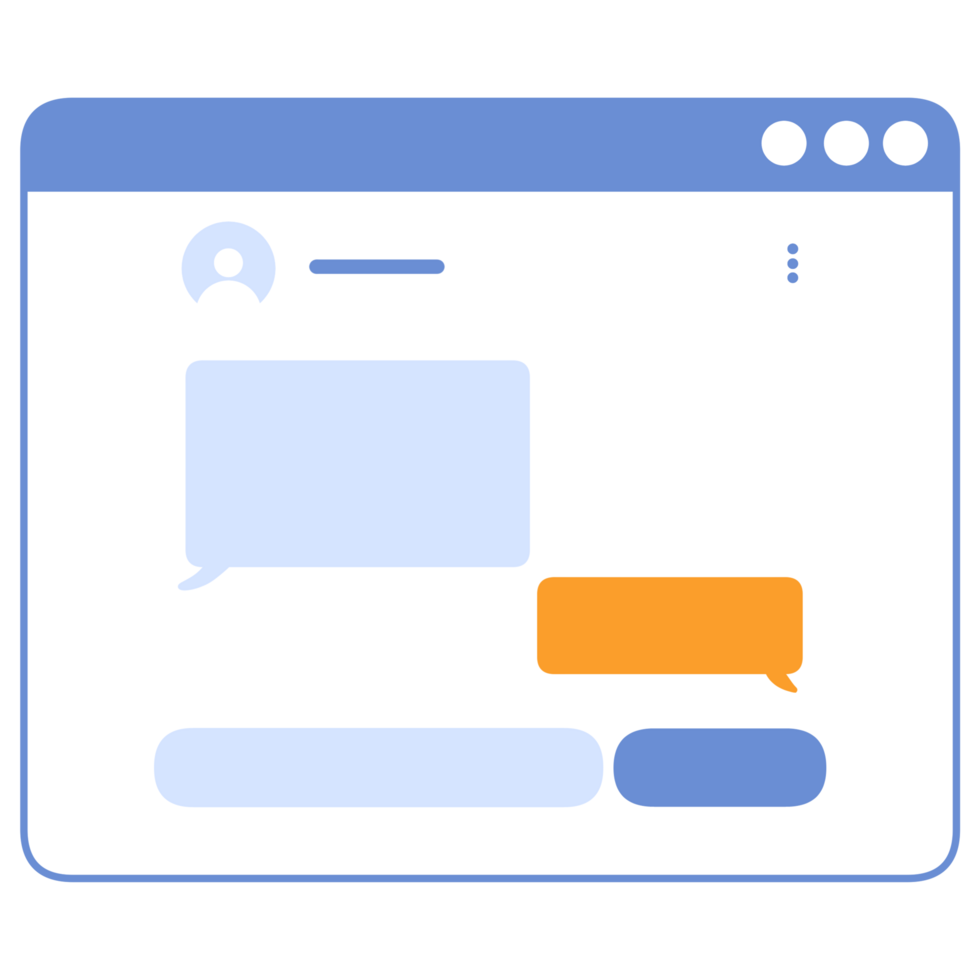 Cute UI illustration png