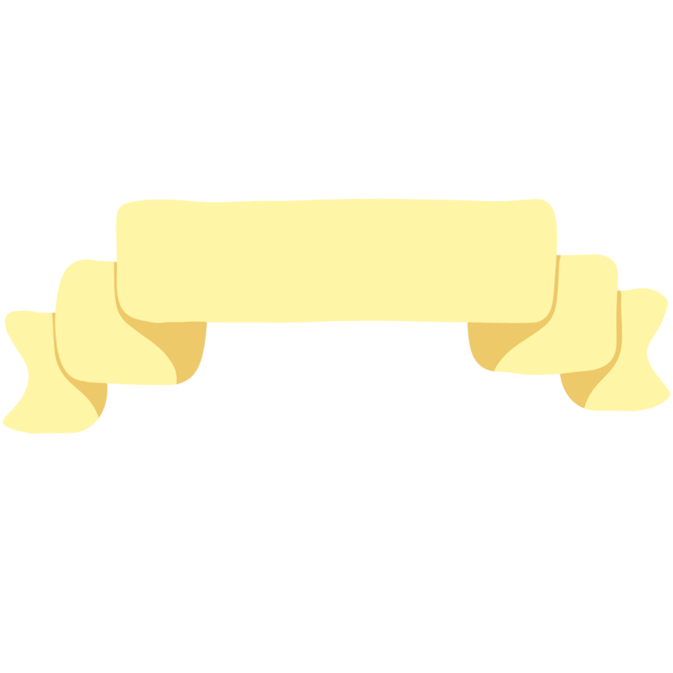 ribbon with blank space illustration . ribbon with blank space for text. Suitable for adding personal messages, announcements, or custom text designs. png