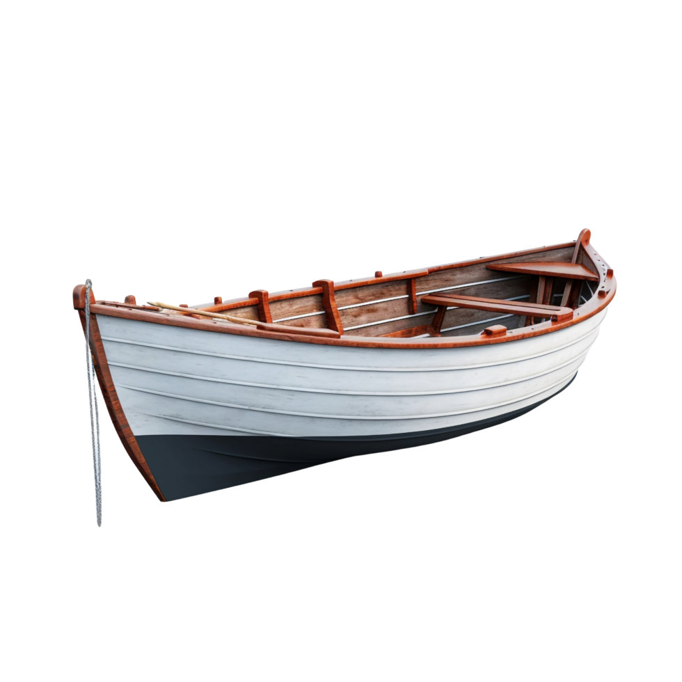 3d Boat isolated on transparent background png