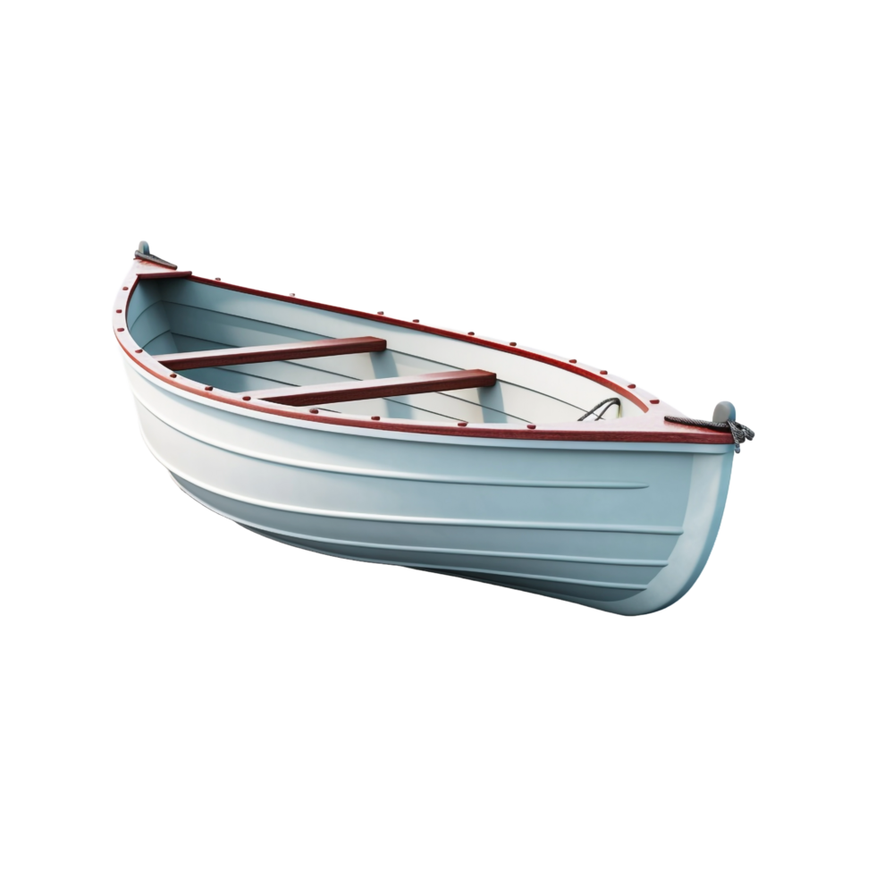 3d Boat isolated on transparent background png