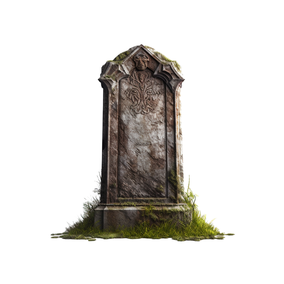 3d Gravestone isolated on transparent background png