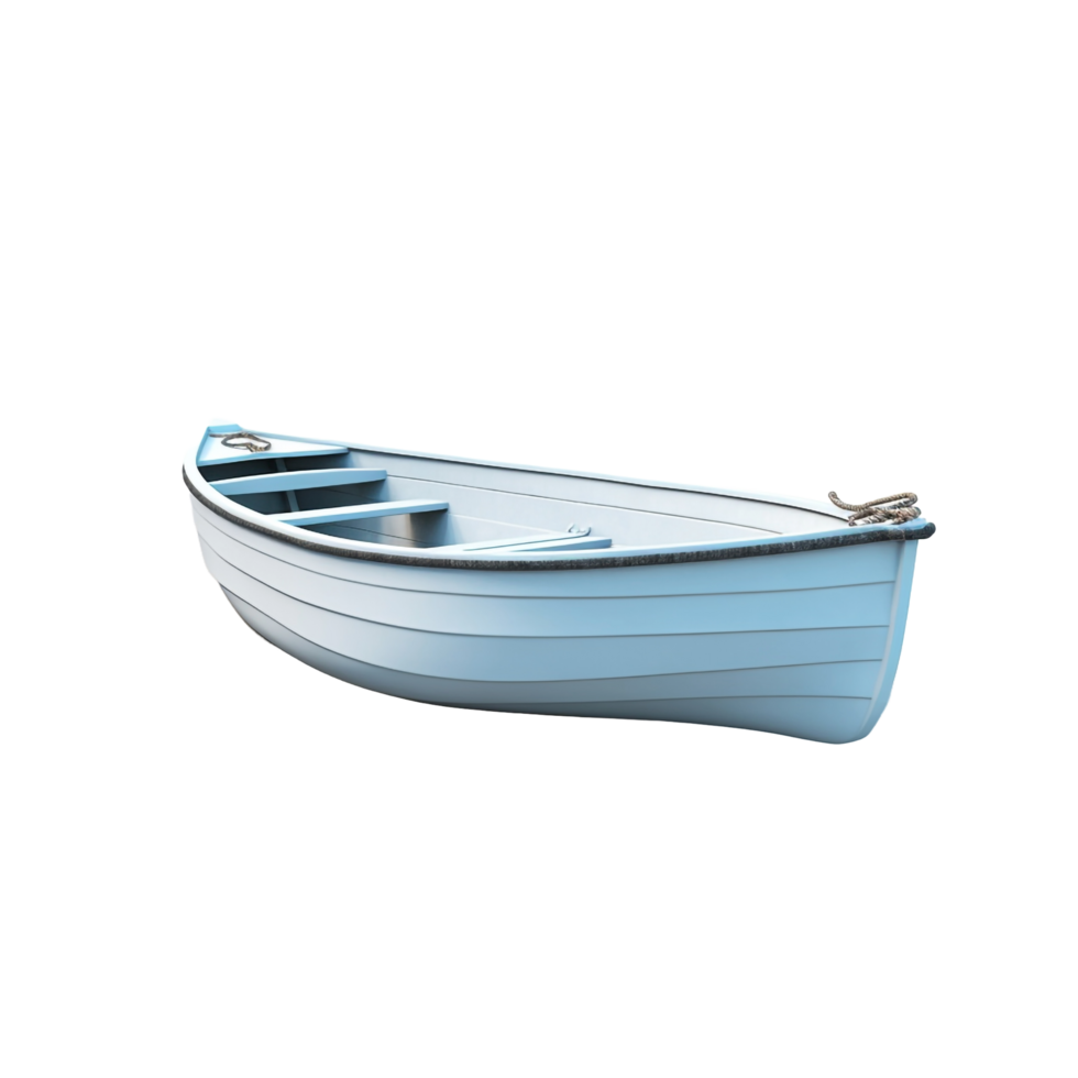 3d Boat isolated on transparent background png