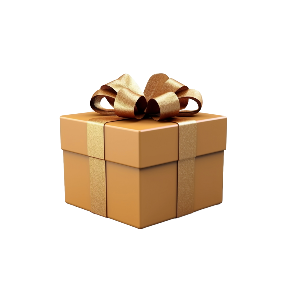 3d Icon Of Gift box isolated on transparent background png