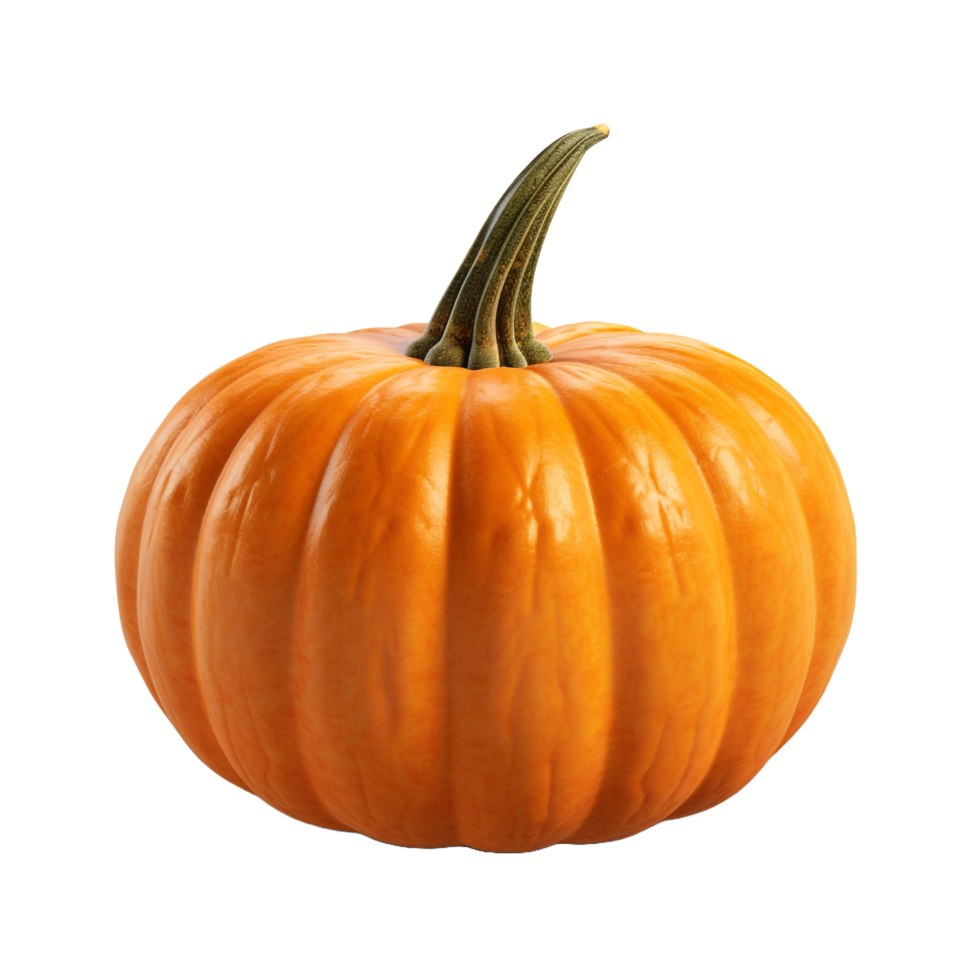 3d Orange Pumpkin isolated on transparent background png