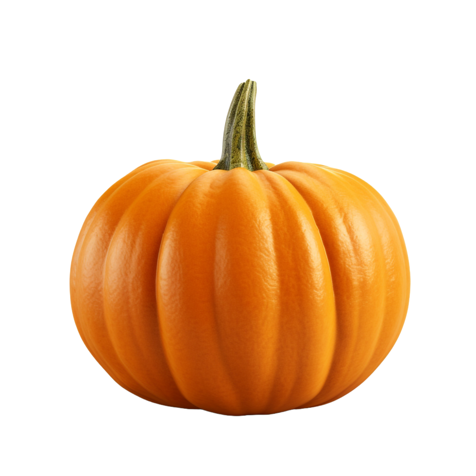 3d Orange Pumpkin isolated on transparent background png