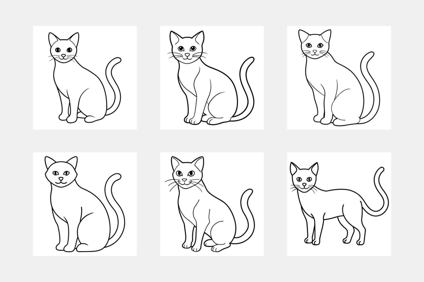 How to Create Cat Line Art Illustration vector