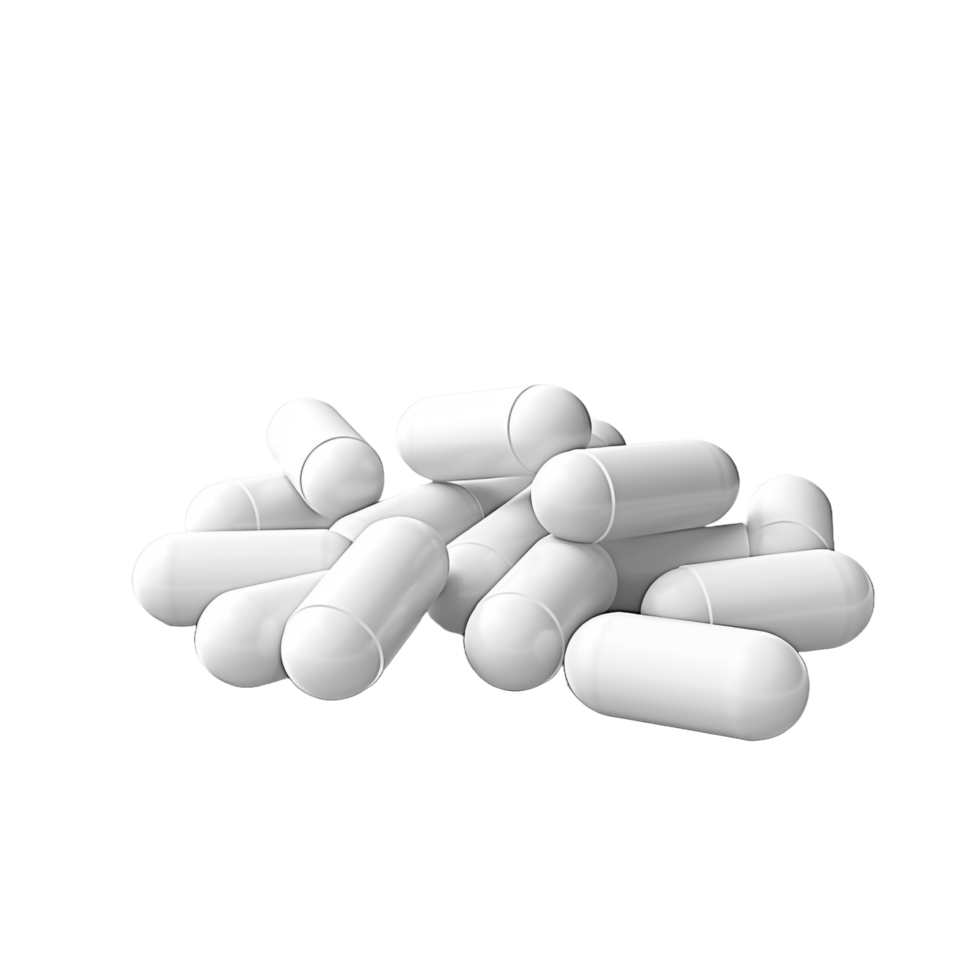 3d Pills Drug isolated on transparent background png