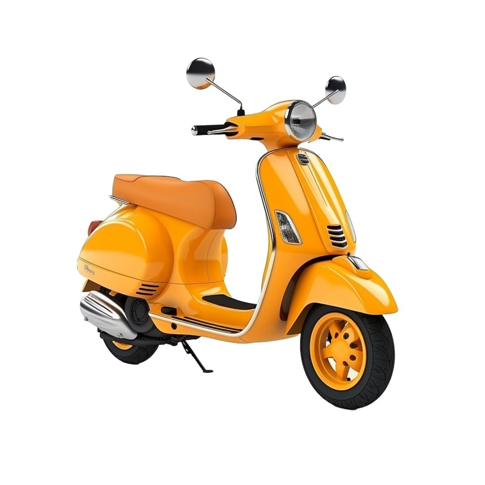 3d Scooter isolated on transparent background png