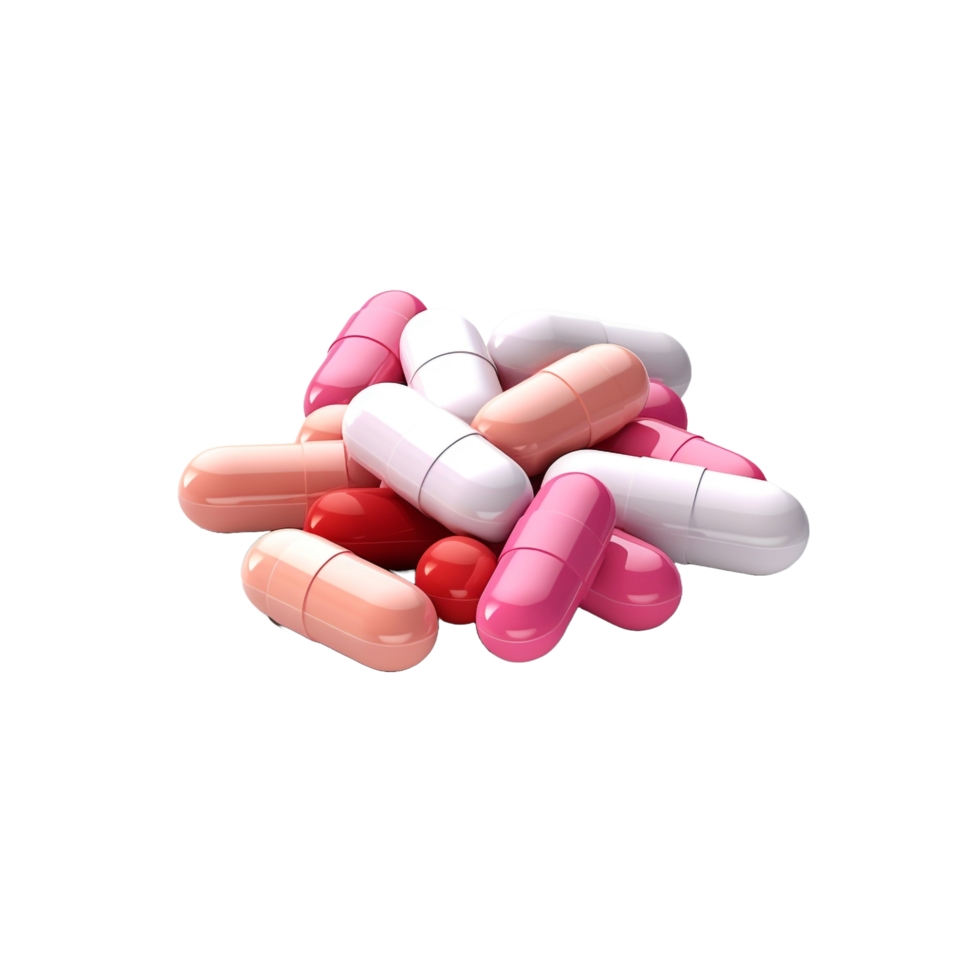 3d Pills Drug isolated on transparent background png