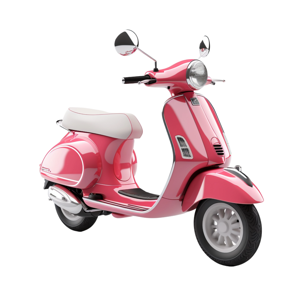 3d Scooter isolated on transparent background png