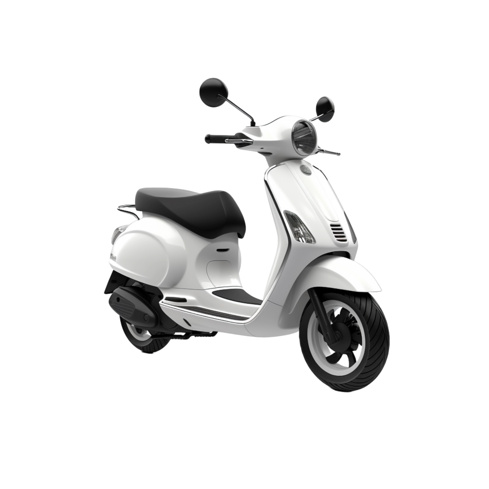 3d Scooter isolated on transparent background png