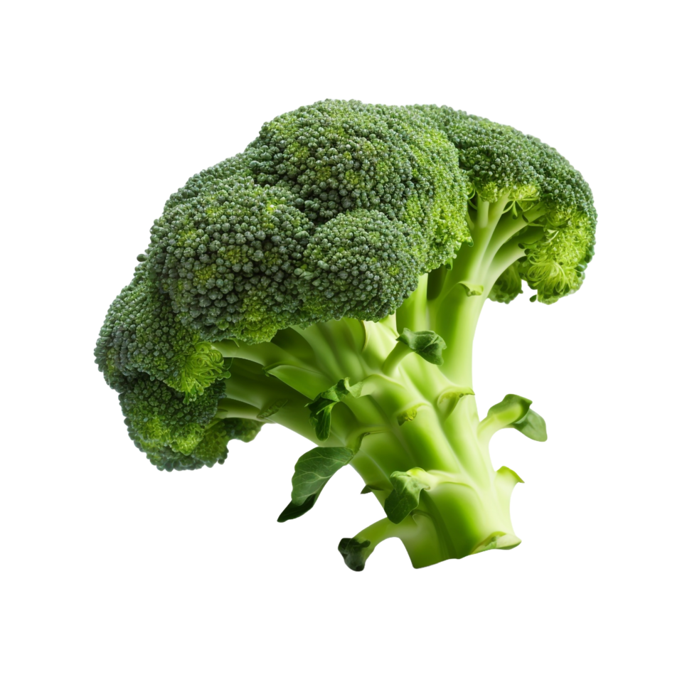 A broccoli 3d isolated on transparent background png