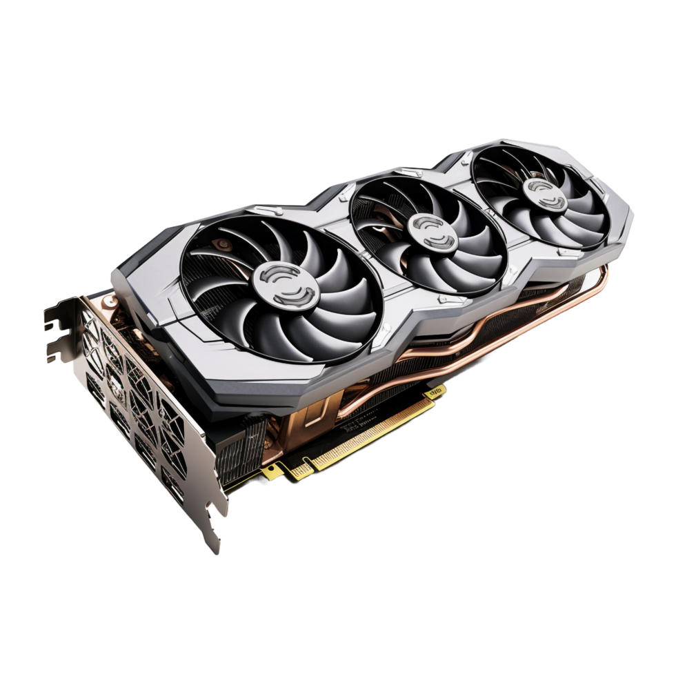 3d Graphics Card isolated on transparent background png