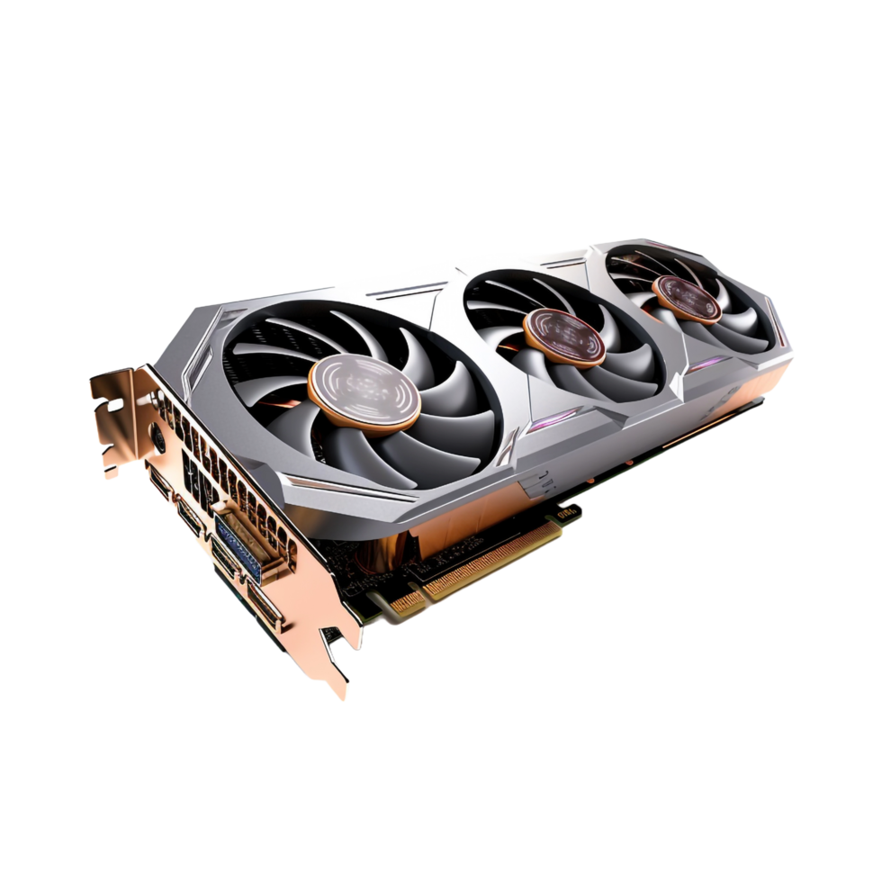 3d Graphics Card isolated on transparent background png