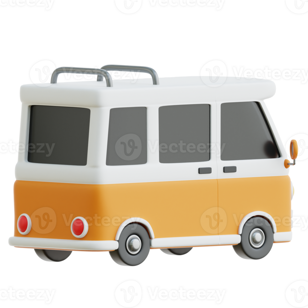Camper Van 3d Illustration png