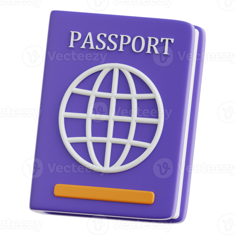 Passport 3d Illustration png