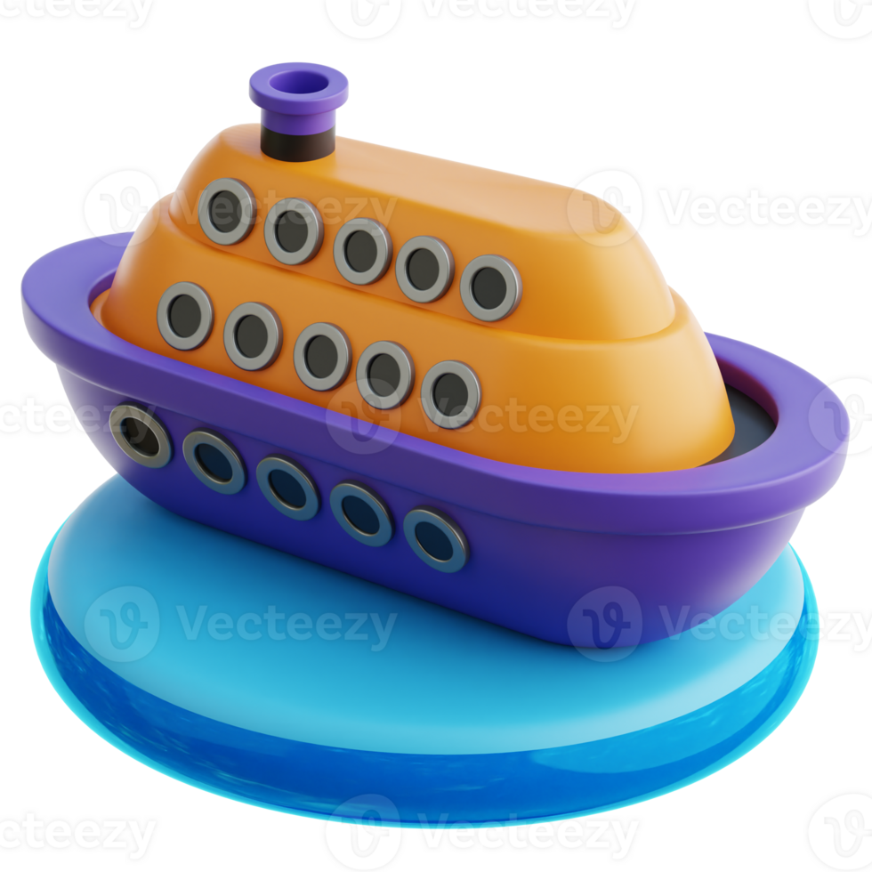 Cruiser Ship 3d Illustration png
