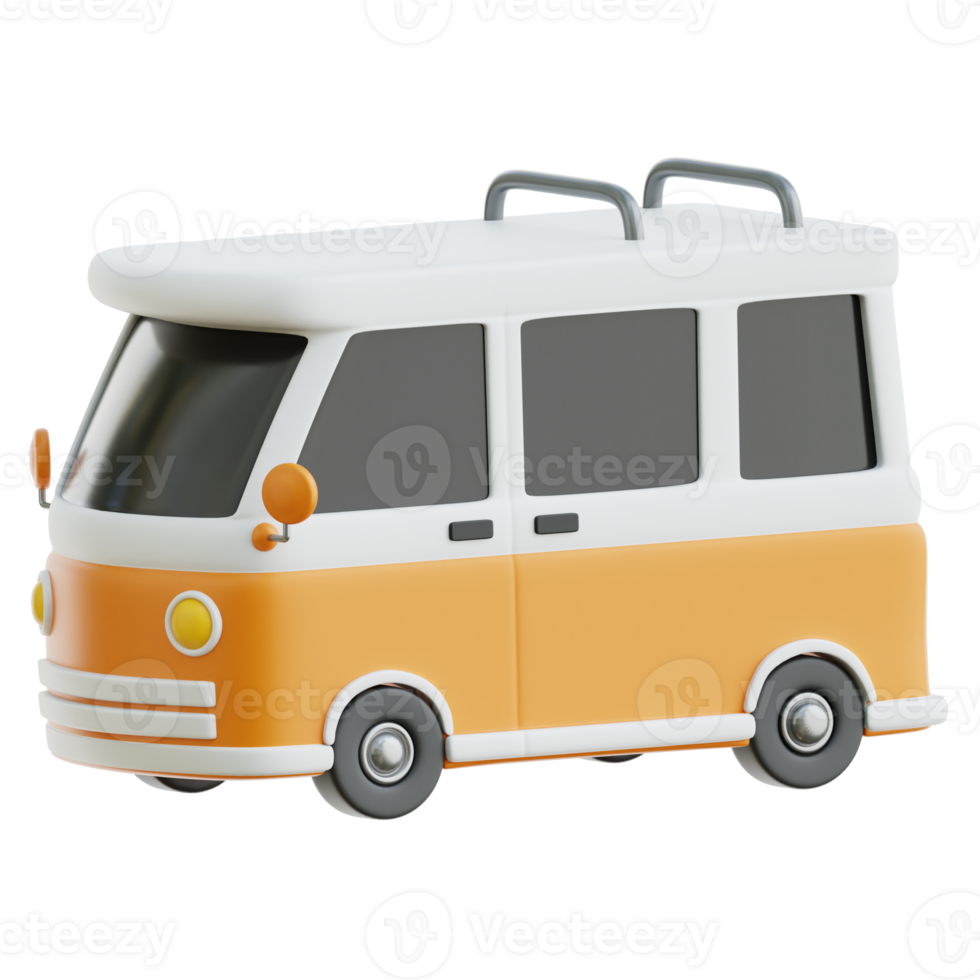 Camper Van 3d Illustration png