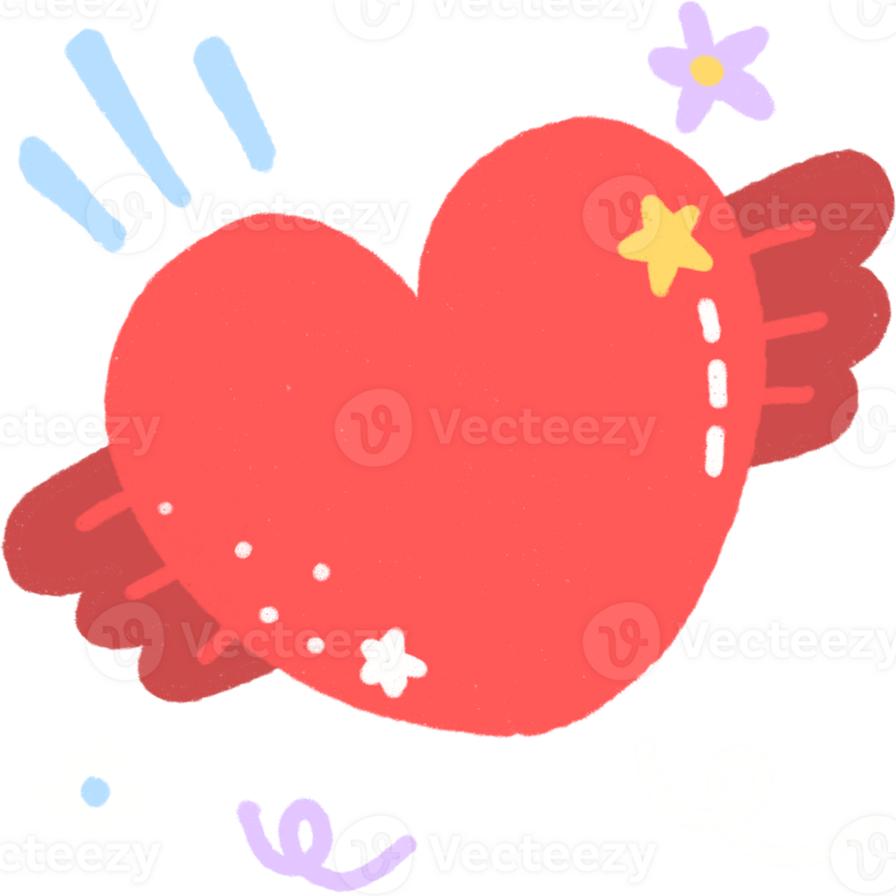 Heart. cartoon illustration png