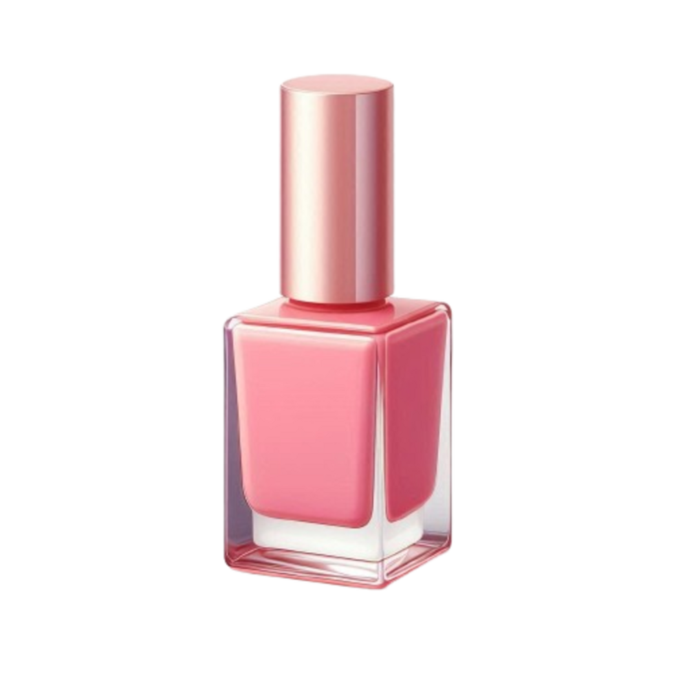 Elegant Nail polish light pink isolated on Transparent background png