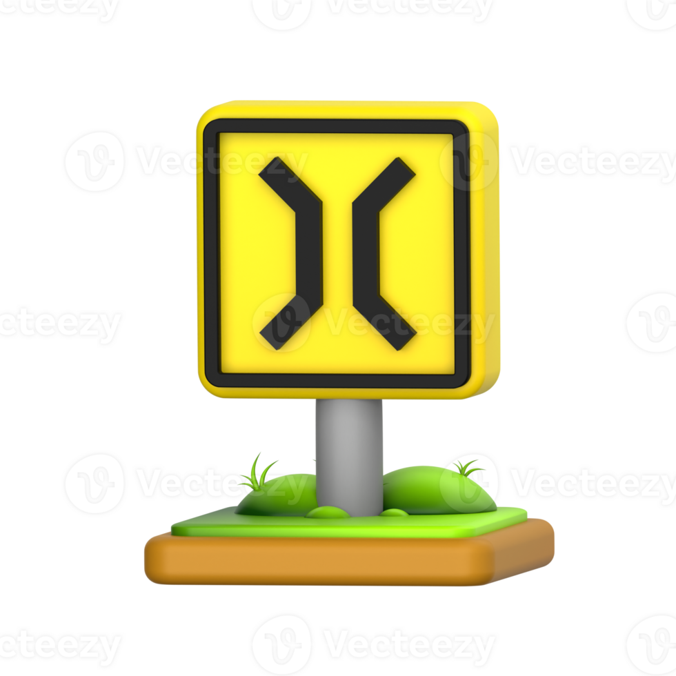 Bridge Sign 3D Icon png
