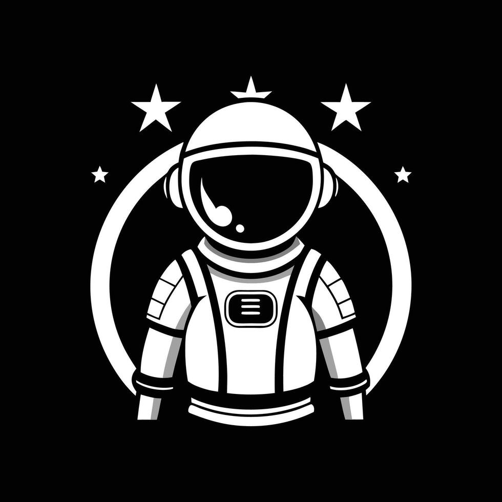 space astronaut illustration design on white background vector