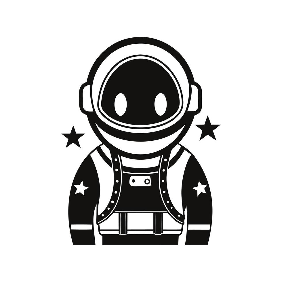 space astronaut illustration design on white background vector