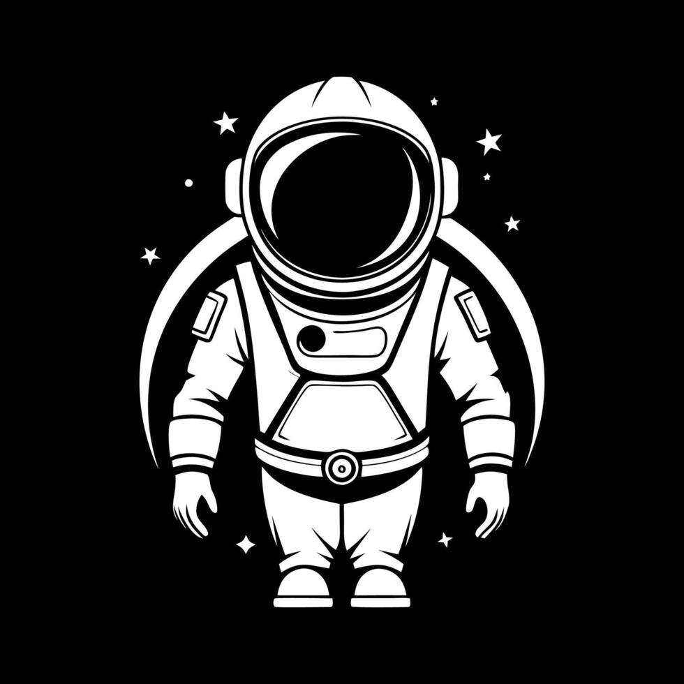 space astronaut illustration design on white background vector
