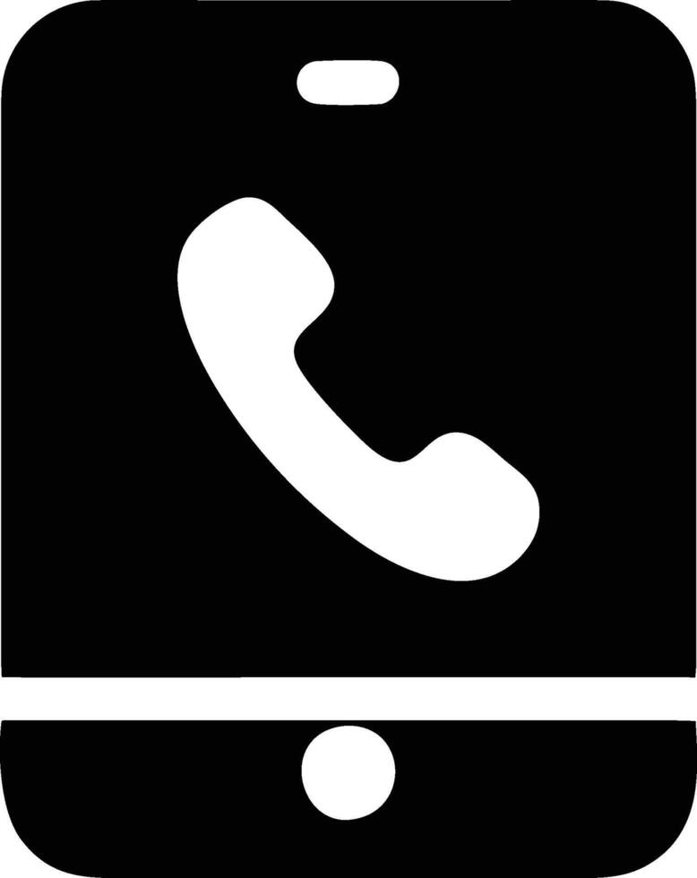 minimalist phone icon vector