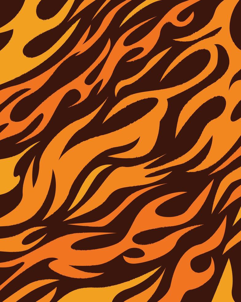 Abstract tiger skin pattern background vector