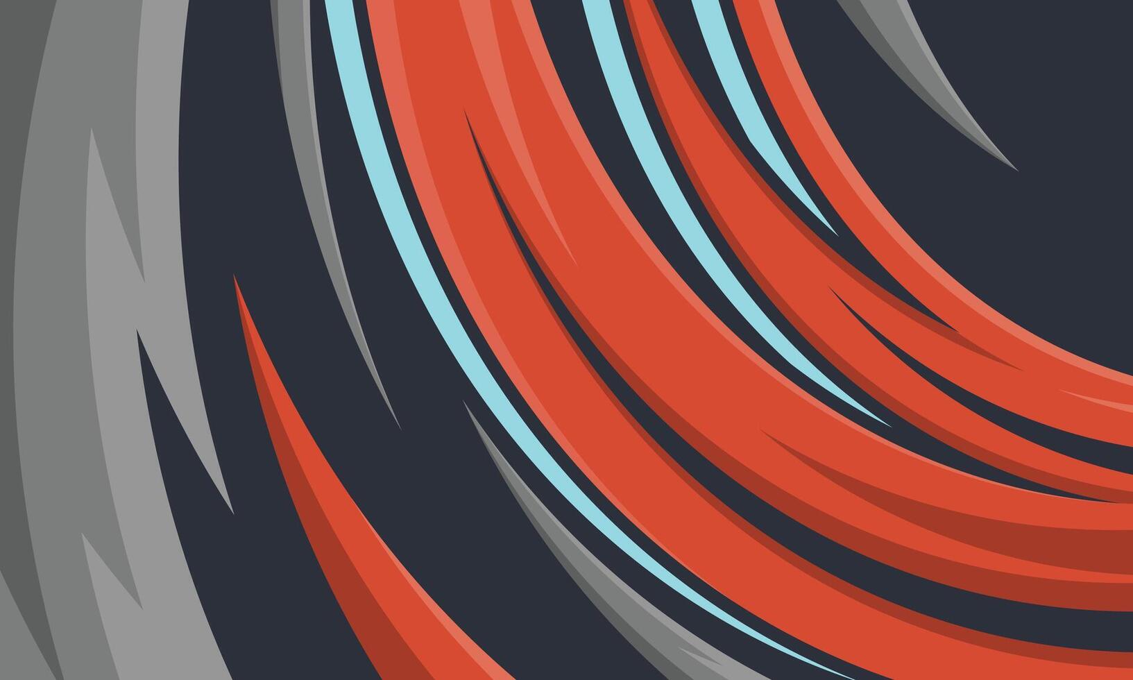 Abstract curved geometric lines background for racing car wrap vinyl sticker vector