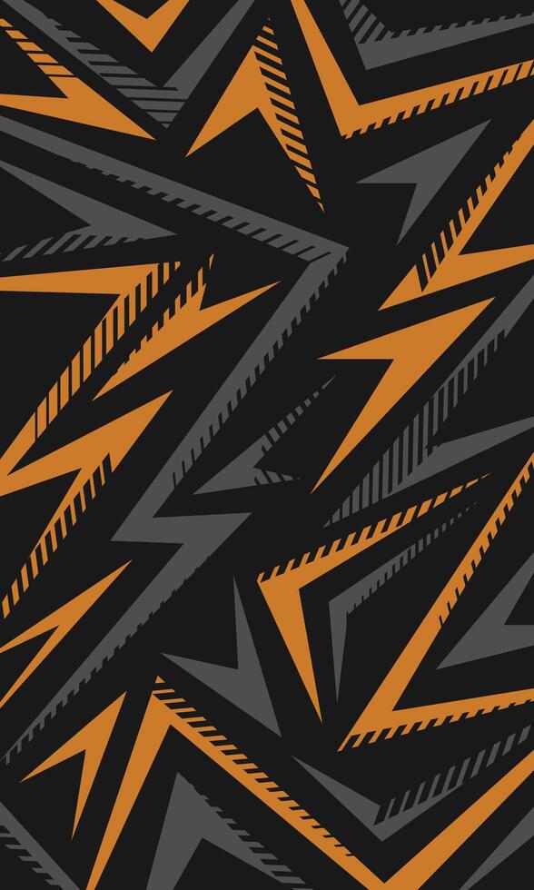 Abstract geometric triangle stripes pattern for sports jersey fabric vector
