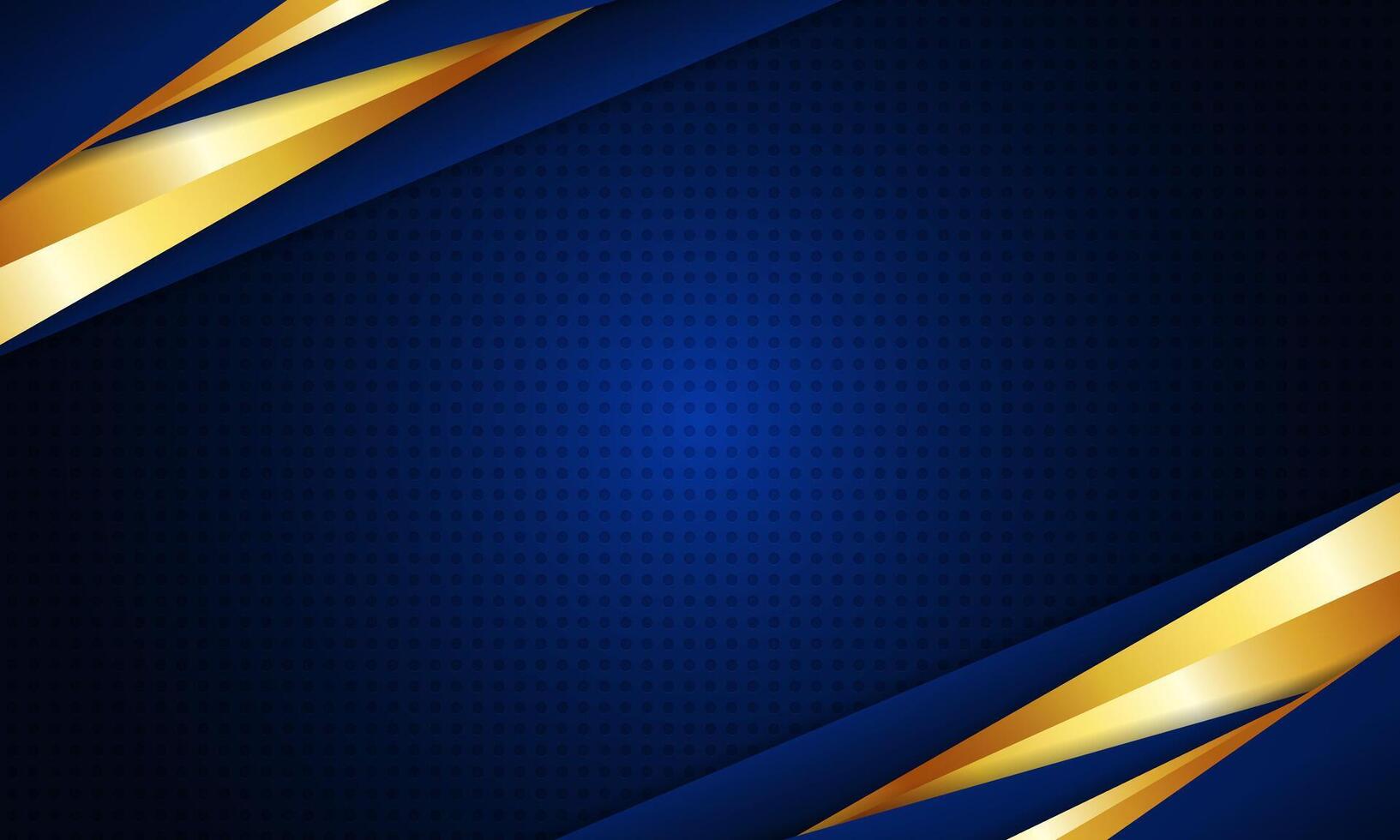 Abstract modern luxury dark blue background with golden lines style triangle premium design vector