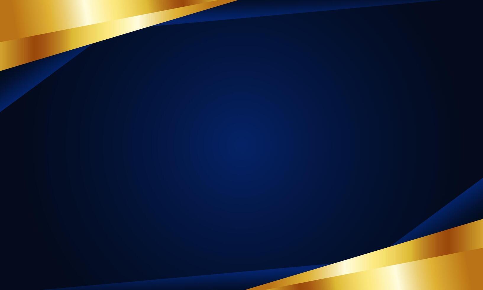 Abstract modern luxury dark blue background with golden lines style triangle premium design vector