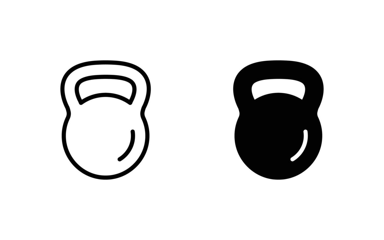 kettlebell icon . vector