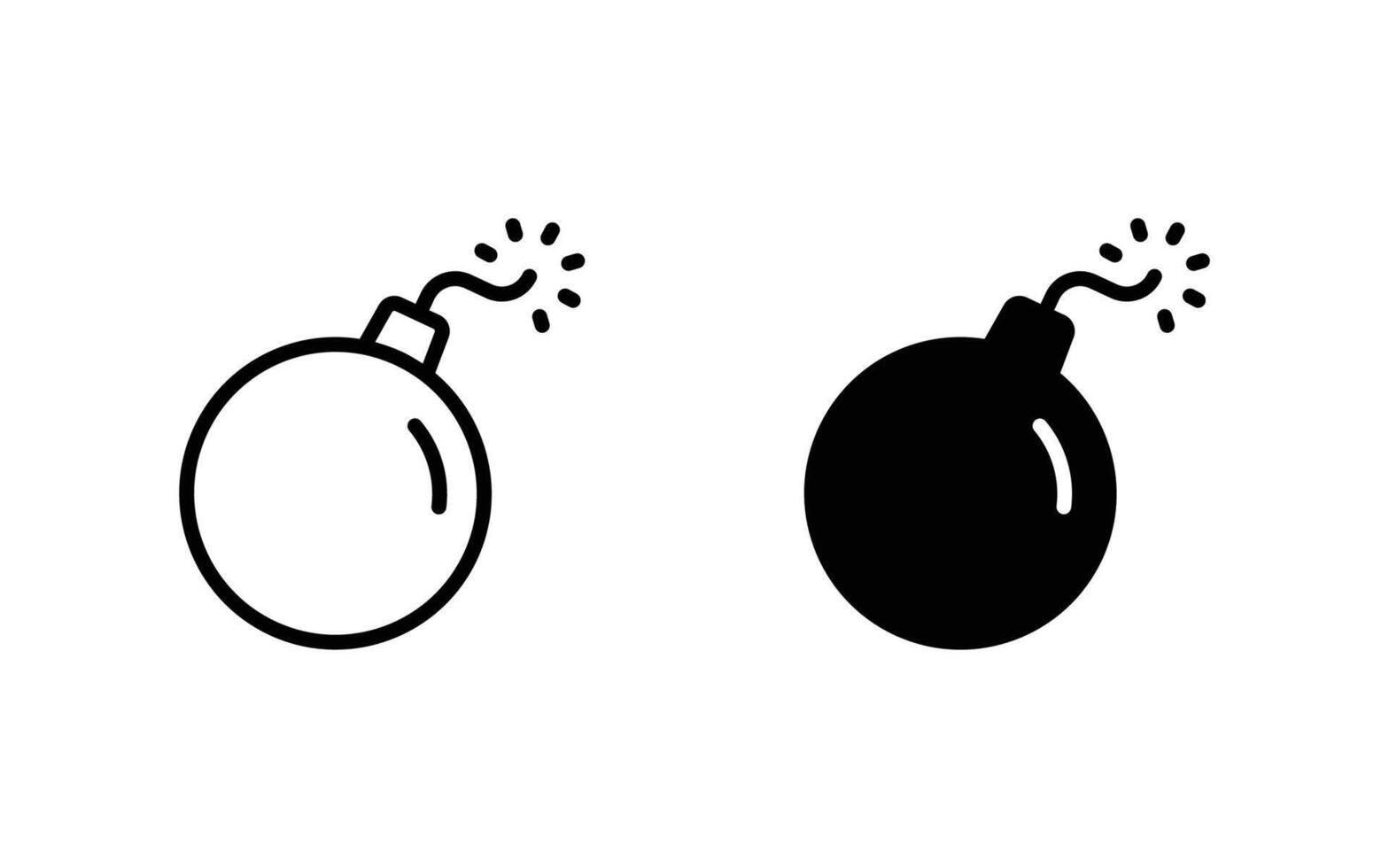 Bomb icon . vector