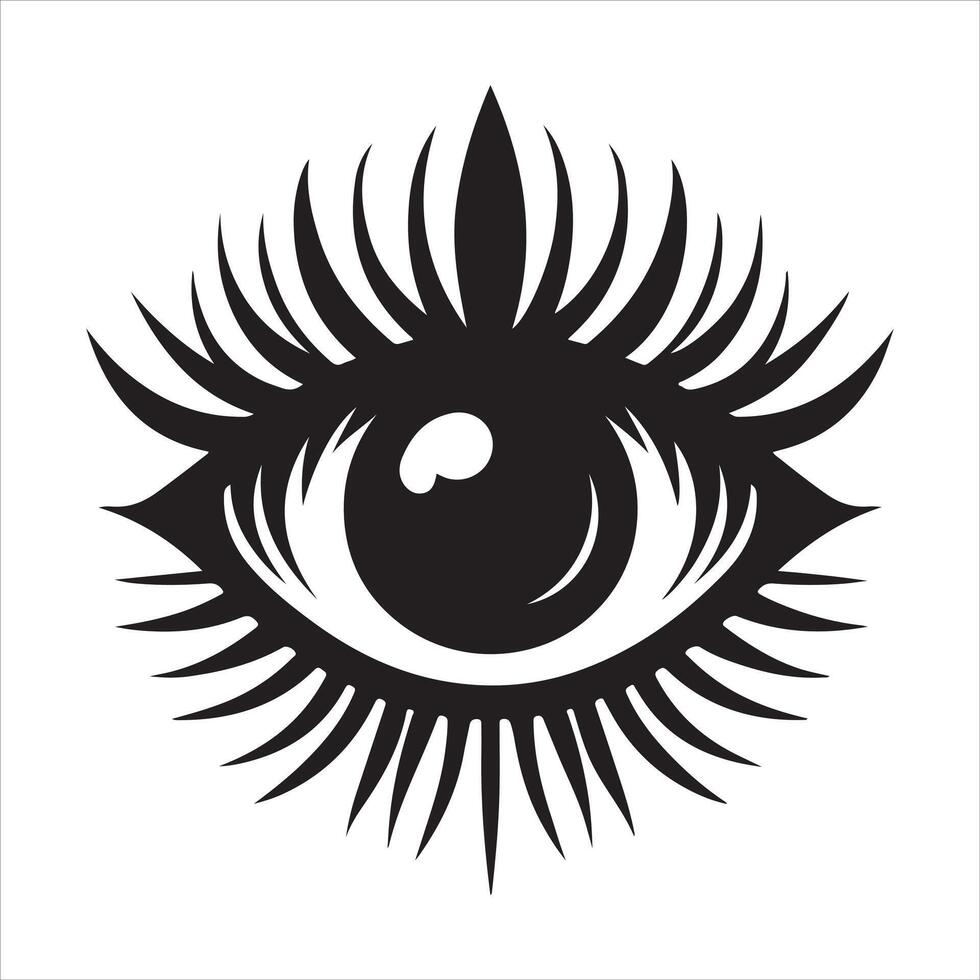 Eye Icon illustration Design for web, isolated on white background vector