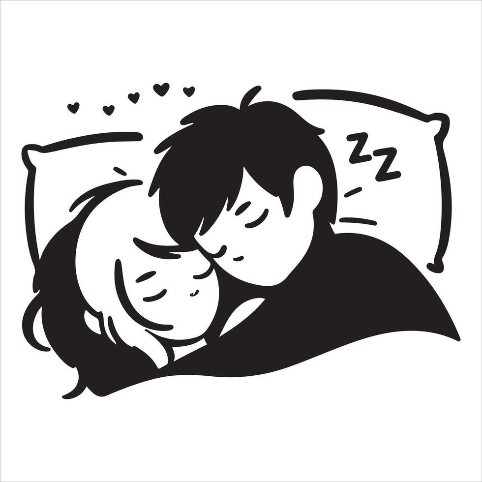 Romantic couple in various poses silhouettes collection set. Couple falling in love different poses vector