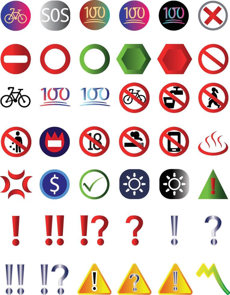 Set of icon design vector